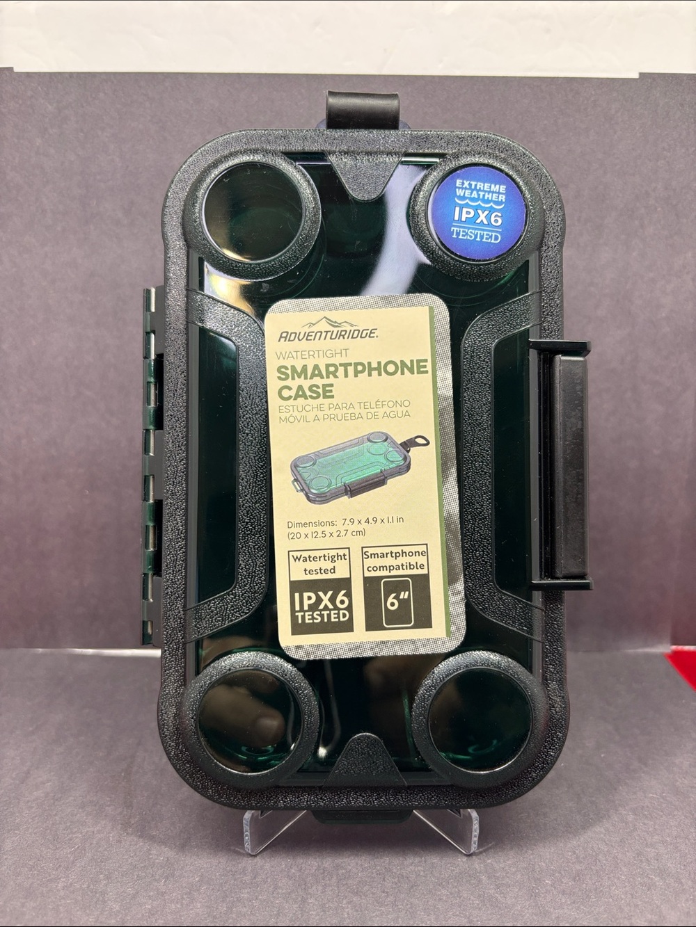 Adventure Ridge Water Tight Smartphone Case IPX6 Tested New 6in.